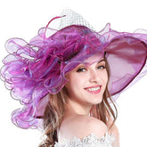 Vintage Fashion Elegant Summer Large Wide Hat - FashionByTeresa